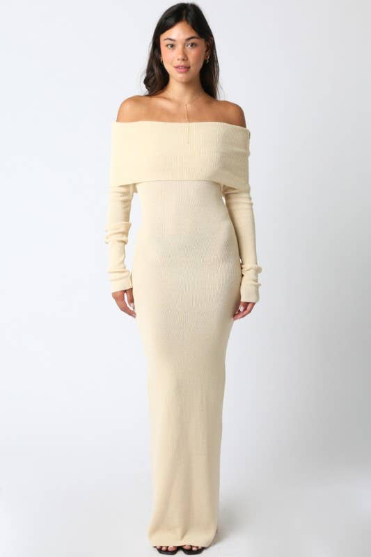 Off Shoulder Maxi Dress