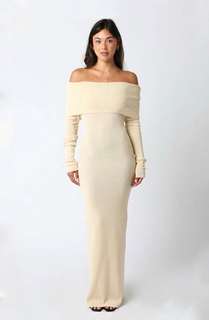 Off Shoulder Maxi Dress