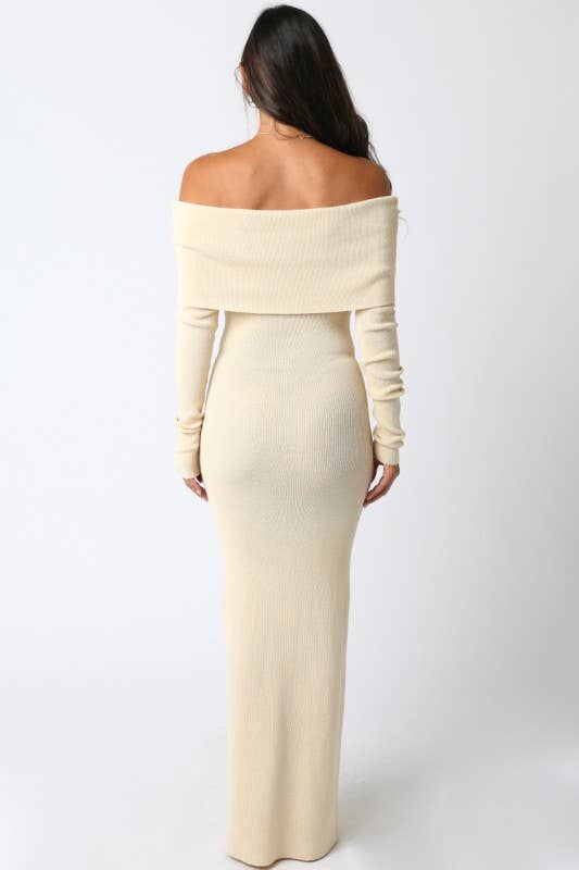 Off Shoulder Maxi Dress