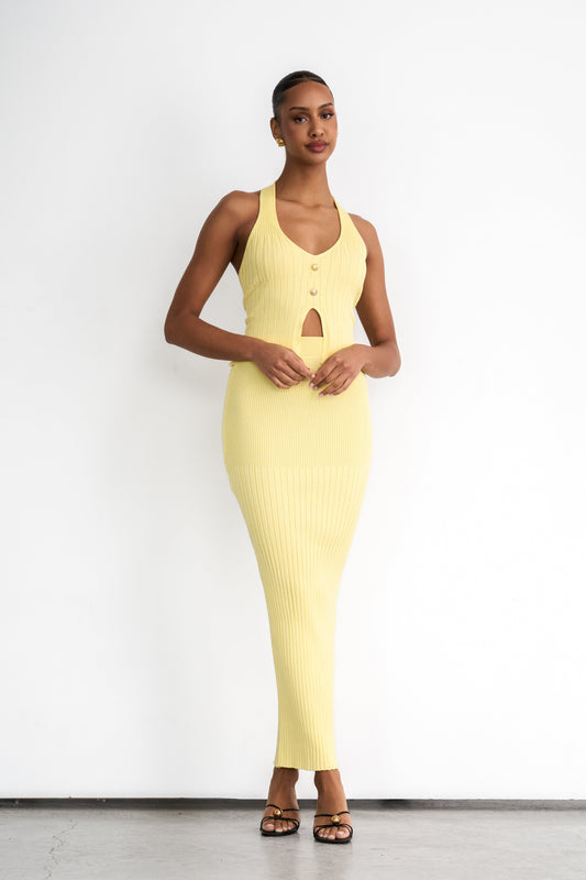 Yellow Maxi Skirt and Top